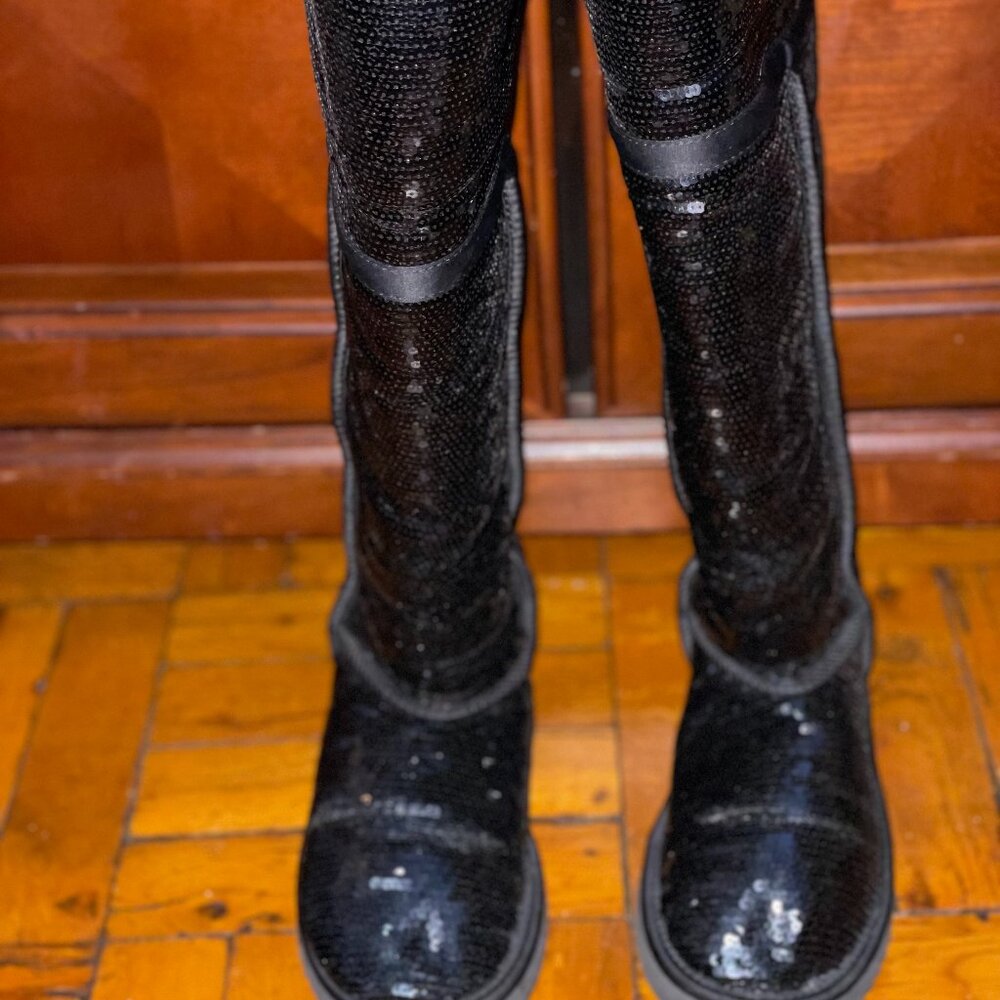 RARE FIND – UGG Limited Edition Knee-High Sequin Boots